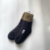 【Unisex】THE NORTH FACE | ザ・ノースフェイス　Nuptse Bootie Socks - MK ミリタリーオリーブ×TNFブラック [NN82233] - 画像 (2)