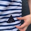 【Unisex】STAMP Run&Co | スタンプ ランアンドカンパニー　STAMP Wide Tee "BORDER" - WHITE / NAVY - 画像 (7)