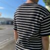 【Unisex】armi | アーミィ　peacetree別注『残布』Zan;p T Border - BLACK BORDER - 画像 (7)