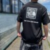 【Men's】THE NORTH FACE | ザ・ノースフェイス　S/S Bandana Square Logo Tee - ブラック [NT32446] - 画像 (2)