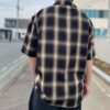 【Men's】BIG MIKE | ビッグマイク　Rayon Mix Ombre Check S/S Shirts - BLACK × BROWN - 画像 (5)