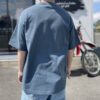 【Men's】BIG MIKE | ビッグマイク　Heavy Wide Sunglasses Pocket S/S Tee - MARIN BLUE - 画像 (6)
