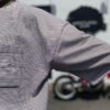【Men's】Less by SHELTECH | シェルテック　Wide Tee - BROWN × WHITE - 画像 (6)