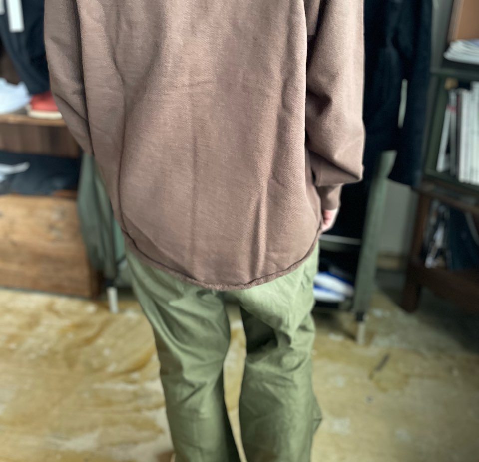 【Unisex】WALLA WALLA SPORT | ワラワラスポーツ 13oz Crew Sweat Shirt - DARK BROWN - 画像 (7)