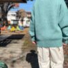 La Paz | ラ パス　Simple Jacquared Crew Sweater - SMOKEY AQUA - 画像 (4)