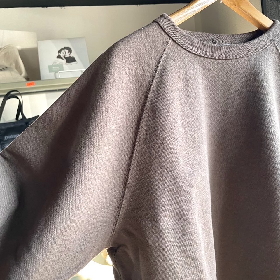 【Unisex】WALLA WALLA SPORT | ワラワラスポーツ 13oz Crew Sweat Shirt - DARK BROWN - 画像 (9)