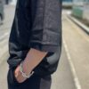 【Men's】BURLAP OUTFITTER | バーラップアウトフィッター　Half Sleeve B.B Stripe Polo - BLACK/GREY - 画像 (4)