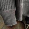 【Unisex】JEMORGAN | ジェーイーモーガン　Big Waffle Crew Neck - CHARCOAL - 画像 (12)