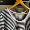 【Ladies】Le minor | ルミノア　Mademoiselle U-Neck - WHITE/BLACK [20GF16404WBK] - 画像 (9)