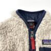【Kid's】patagonia | パタゴニア　Baby Retro-X Vest - NATURAL W/NEW NAVY [61035] - 画像 (4)