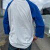 【Men's】free rage | フリーレイジ　Baseball Tee  "NICE TO MEET LA" - WHITE×BLUE - 画像 (7)