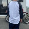 【Unisex】WALLA WALLA SPORT | ワラワラスポーツ　3/4 Baseball Tee 2 Tone - WHITE / CARBON - 画像 (7)