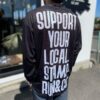 【Unisex】STAMP Run&Co | スタンプ ランアンドカンパニー　STAMP Long Sleeve Tee “ SUPPORT YOUR LOCAL.” - BLACK - 画像 (2)