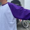 【Unisex】WALLA WALLA SPORT | ワラワラスポーツ　3/4 Baseball Tee 2 Tone - WHITE / PURPLE - 画像 (5)