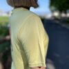 【Ladies】patagonia | パタゴニア　Kid's Cap Silkweigt T-Shirt - RIDGE RISE MOONLIGHT : MILLED YELLOW [62380] - 画像 (5)