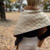 halo commodity | ハロコモディティー　Flutter Stole - BEIGE/CAMEL [h223-980] - 画像 (6)
