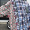 【Unisex】Rebuild by Needles | リビルドバイニードルズ　Flannel Shirt 7Cut Wide Sht - B - 画像 (4)