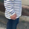 【Men's】melple | メイプル　The American Ringer Border L/S - WHITE / BLUE - 画像 (8)