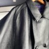 【Men's】NEEDLES | ニードルズ　Double Breasted Car Coat 《Cow Leather》- BLACK [NS077] - 画像 (3)