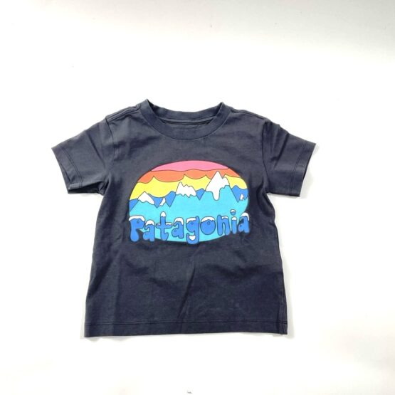 【Kid's】patagonia | パタゴニア　Baby Fitz Roy Flurries T-Shirt - INK BLACK [60382]
