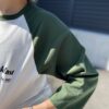 【Ladies】free rage | フリーレイジ　Baseball Tee  "Breakfast Club" - WHITE × GREEN - 画像 (4)