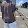 【Men's】THE HOMMARGE EFFORT | ザ・オマージュ　Mockneck Dropshoulder Tee - BROWN - 画像 (6)