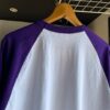 【Unisex】WALLA WALLA SPORT | ワラワラスポーツ　3/4 Baseball Tee 2 Tone - WHITE / PURPLE - 画像 (13)