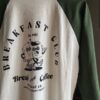 【Ladies】free rage | フリーレイジ　Baseball Tee  "Breakfast Club" - WHITE × GREEN - 画像 (10)