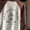 【Ladies】free rage | フリーレイジ　Baseball Tee  "Breakfast Club" - WHITE × BROWN - 画像 (9)
