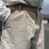 【Unisex】MADE by sunny side up. | メイド バイ サニーサイドアップ　Re Tarpered Duck Pants - BEIGE / SIZE 4 [SR-193-005] - 画像 (4)