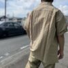 【Men's】*A VONTADE | アボンタージ　Relaxed Open Collar Shirts - BEIGE - 画像 (7)