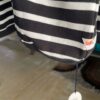 【Men's】melple | メイプル　The American Ringer Border L/S - BLACK / WHITE - 画像 (12)