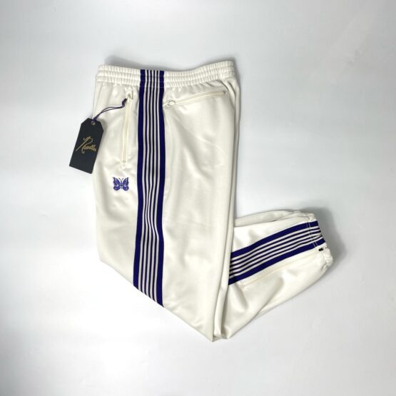 NEEDLES | ニードルズ　Zipped Track Pant [POLY SMOOTH] - ICE WHITE [MR289]