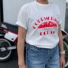 【Ladies】free rage | フリーレイジ　Rycycle Cotton Tee "MORNING OCEAN" - WHITE - 画像 (2)