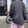 【Unisex】WALLA WALLA SPORT | ワラワラスポーツ　3/4 Baseball Tee - USED BLACK - 画像 (7)