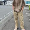 【Unisex】WALLA WALLA SPORT | ワラワラスポーツ　S/S Stripe Tee - BROWN / BEIGE - 画像 (3)