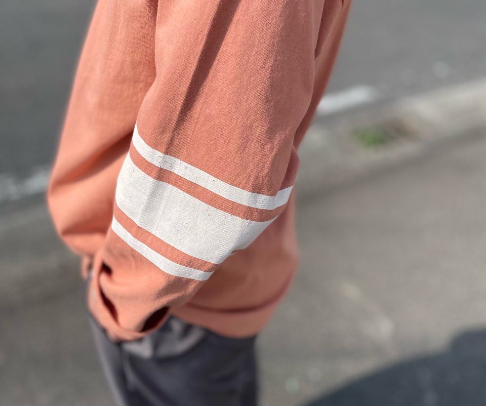 【Men's】*A VONTADE | アボンタージ 7.5oz FootBall T-Shirt - CORAL - 画像 (6)