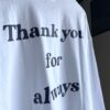 【Unisex】melple | メイプル　melple×SALVAGE PUBLIC Thank you Longsleeve - WHITE - 画像 (7)