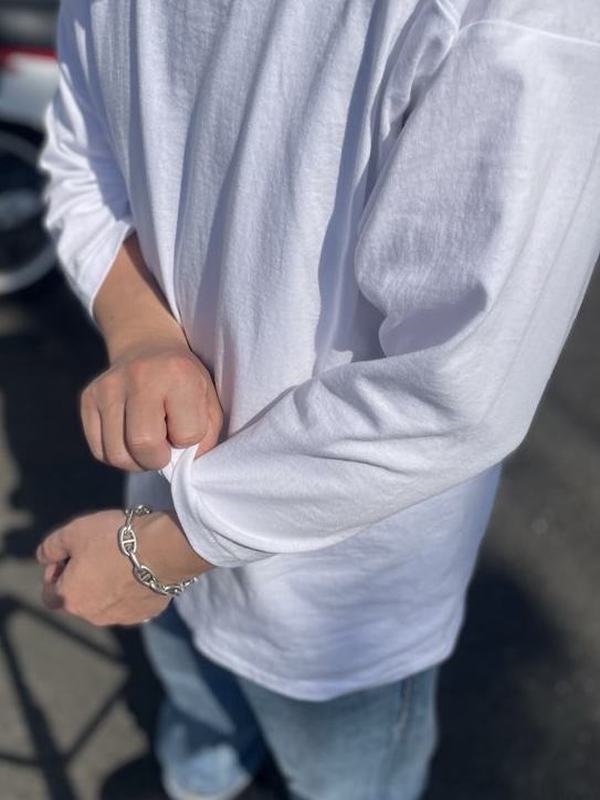 【Unisex】ThE hommage | オマージュ 『ヨン・ゴーTee』"Football" - WHITE - 画像 (6)