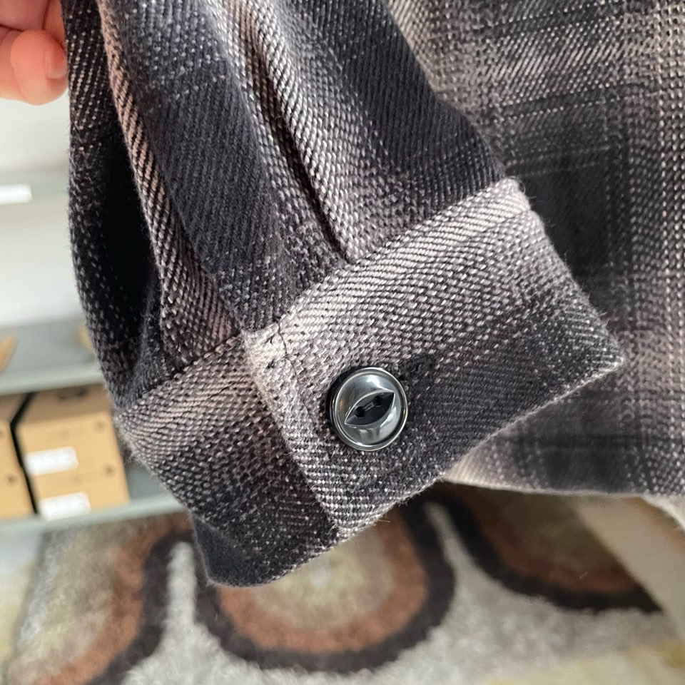 【Men's】BIG MIKE | ビッグマイク Heavy Flannel Zip Shirt Jacket - BLACK×GRAY - 画像 (13)