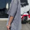 【Men's】Less by SHELTECH | シェルテック　Wide Tee Border - BLACK × WHITE - 画像 (7)