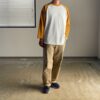 WALLA WALLA SPORT | ワラワラスポーツ　3/4 Baseball Tee 2 Tone - WHITE / GOLD - 画像 (3)