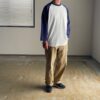 WALLA WALLA SPORT | ワラワラスポーツ　3/4 Baseball Tee 2 Tone - WHITE / NAVY - 画像 (3)