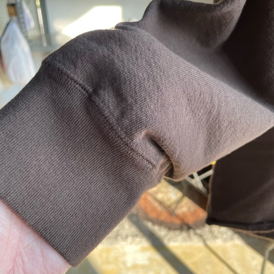 【Unisex】WALLA WALLA SPORT | ワラワラスポーツ 13oz Crew Sweat Shirt - DARK BROWN - 画像 (12)