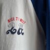 【Men's】free rage | フリーレイジ　Baseball Tee  "NICE TO MEET LA" - WHITE×BLUE - 画像 (11)