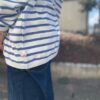 【Men's】melple | メイプル　The American Ringer Border L/S - WHITE / BLUE - 画像 (9)