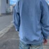 【Unisex】Import Brand　Garment Dyed Crew Swat - BLUE - 画像 (6)