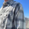 【Men's】BIG MIKE | ビッグマイク　Light Flannel Shirts - WHITE × OLIVE [Ombre Check Shirts] - 画像 (5)