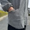 【Men's】*A VONTADE | アボンタージ　Gardener Apron Shirt L/S - BLACK GINGHAM [VTD-0366-SH] - 画像 (3)