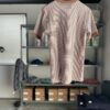 【Ladies】Healthknit | ヘルスニット　Basic Waffle Henlyneck S/S Tee - BROWN×OFF BORDER [601S_BORDER] - 画像 (8)